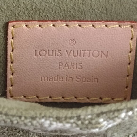 NEW RARE & DISCONTINUED!~💯% Authentic Louis Vuitton LICHEN💚GREEN DENIM PLEATY! - Picture 4 of 15